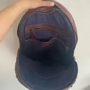 Lightly Used LIEBESKIND BERLIN BACKPACK - Burgundy Lightly Used LIEBESKIND BERLIN BACKPACK - Burgundy main image 3